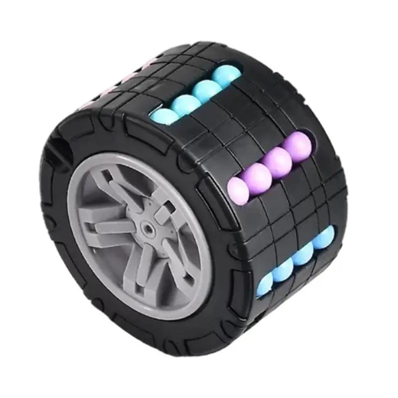 3D Cylinder Cube Toy Magic Bean Rotate Slide Games for Kids Adults Stress Relief Spin Puzzles Children Education Intelligence