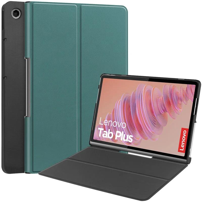 Slim Folding Stand PU Leather Case For Lenovo Tab Plus 11.5 inch TB351FU Cover Hard Plastic Back Shell Funda Coque Capa