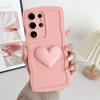 Soft TPU Love Heart Wavy Case for Samsung Galaxy S25 S23 S21 S20 FE S24 S22 Ultra Plus + A55 A35 A25 A15 A54 A53 A34 5G A05 A05s