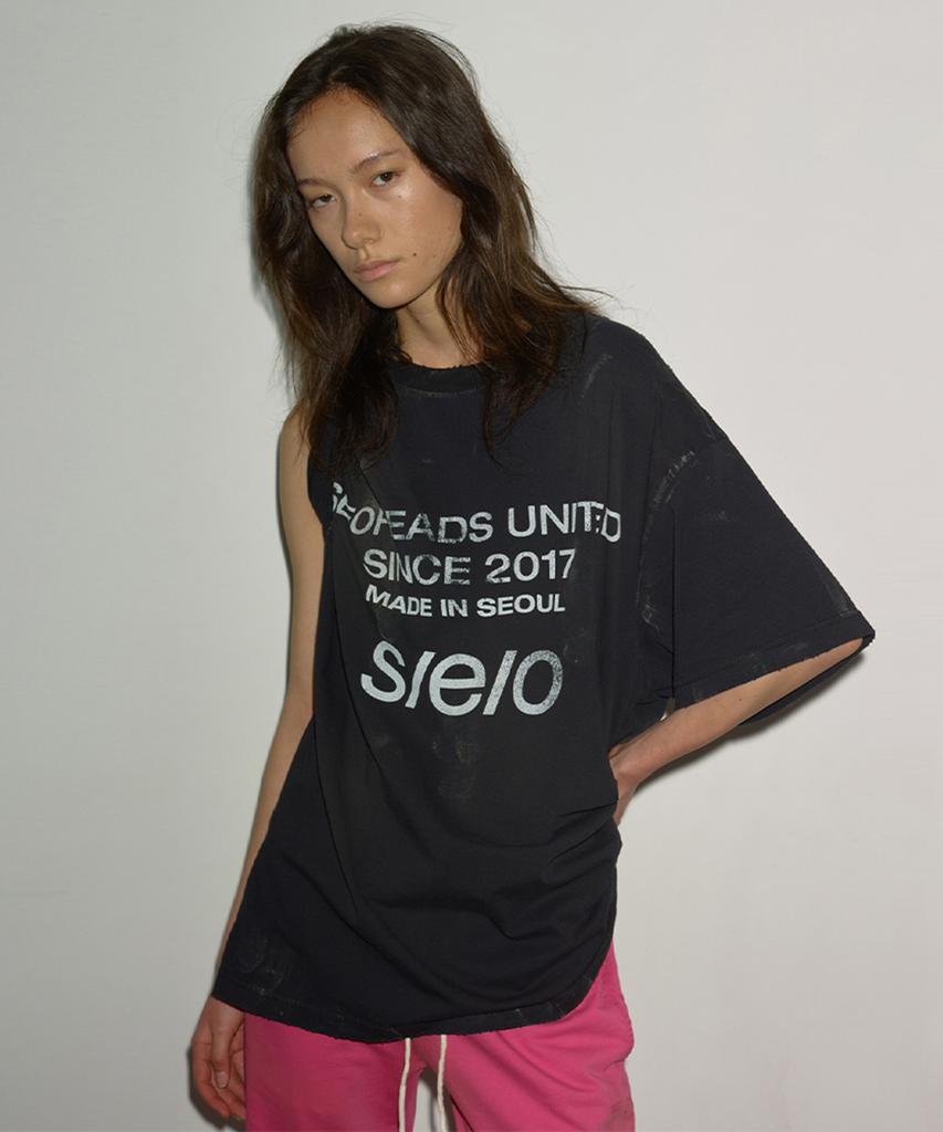 SIO Dirty Washed T-Shirt Black