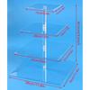 3/4 Layers Acrylic Multi-Purpose Square Display Stand Base For Cupcake Jewelry Statue Decor Wedding Party Desktop Storage Rack