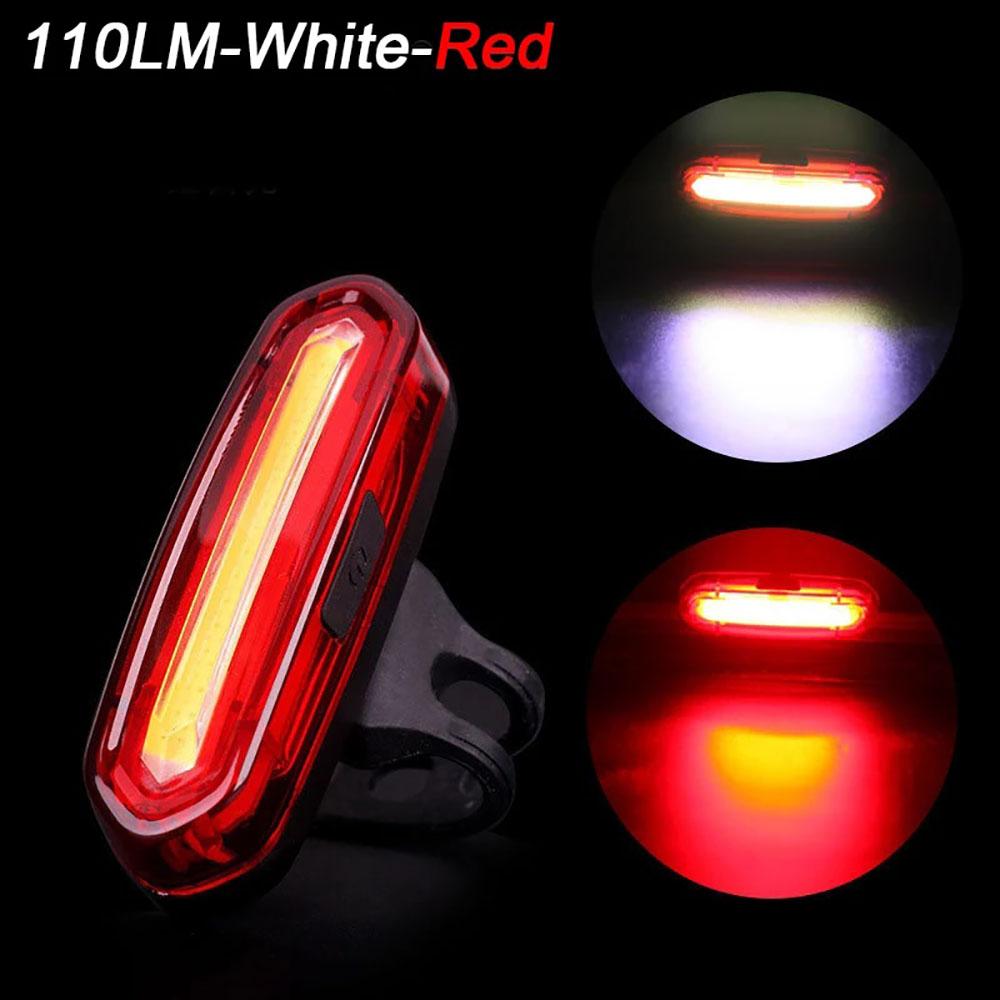 USB Rechargeable LED Cycling Bike Warning Light Mountain Bicycle Taillight MTB Red Light Bike Rear Light