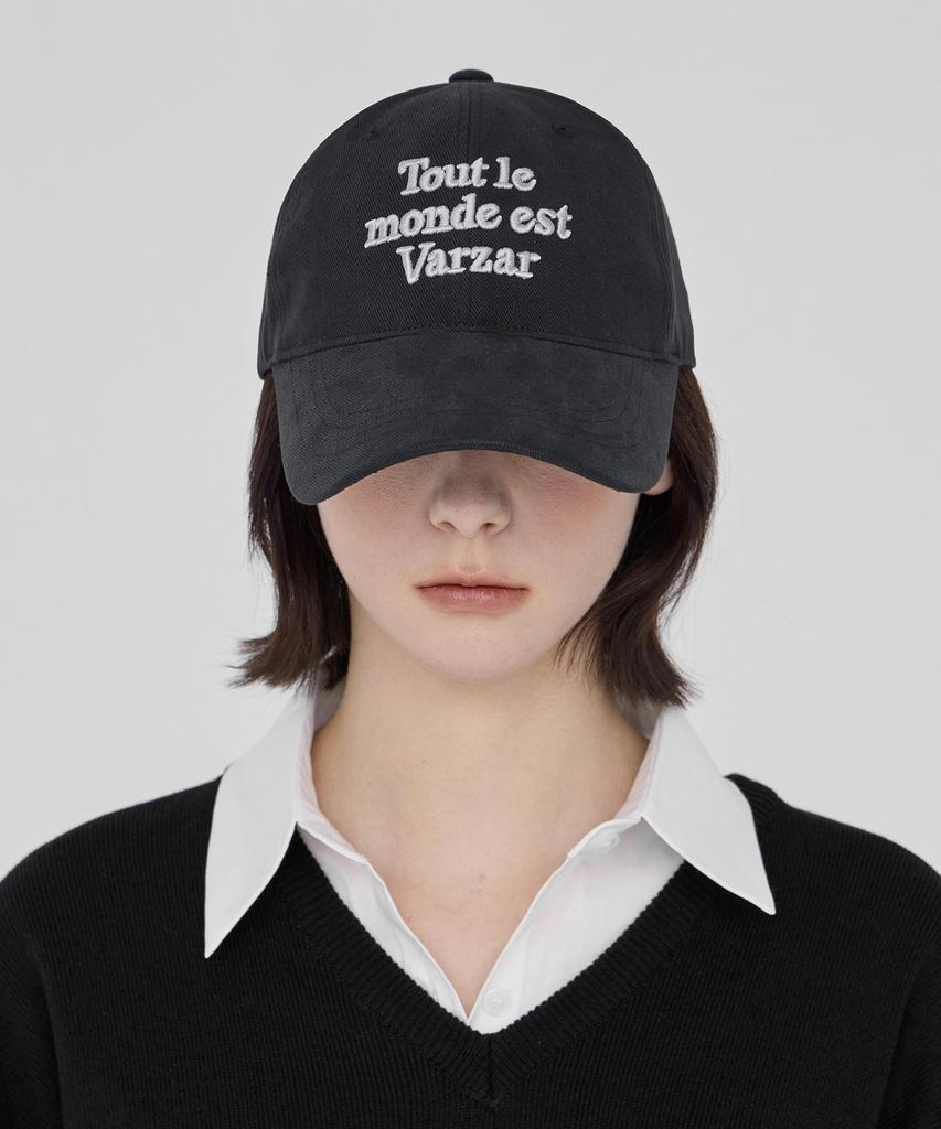 Bajal Tmv Lettering Ball Cap [Washed Black]
