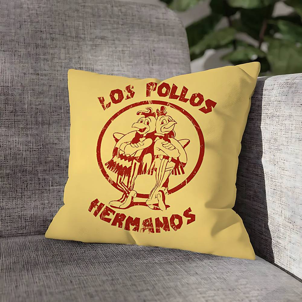 L-Los P-Pollos Hermanos Pillow Case For Sofa Decor Car Office Room Printing Cushion Cover Decorations and Protector
