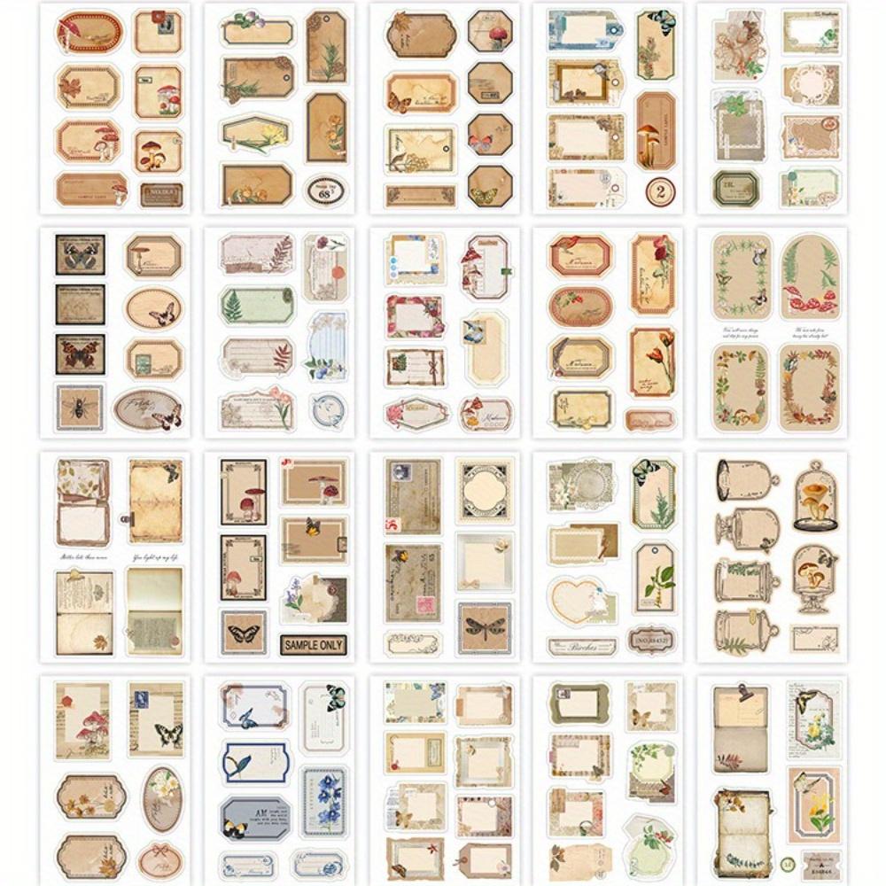 1PC Floating Clouds Watching the World Series PET Sticker Book Retro Art Notebook Material Decoration Sticker