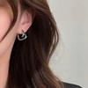 Hollow Love Heart Geometric Earrings for Women Girls Minimalist Elegant Classic Earrings Wedding Bride Jewelry Gifts