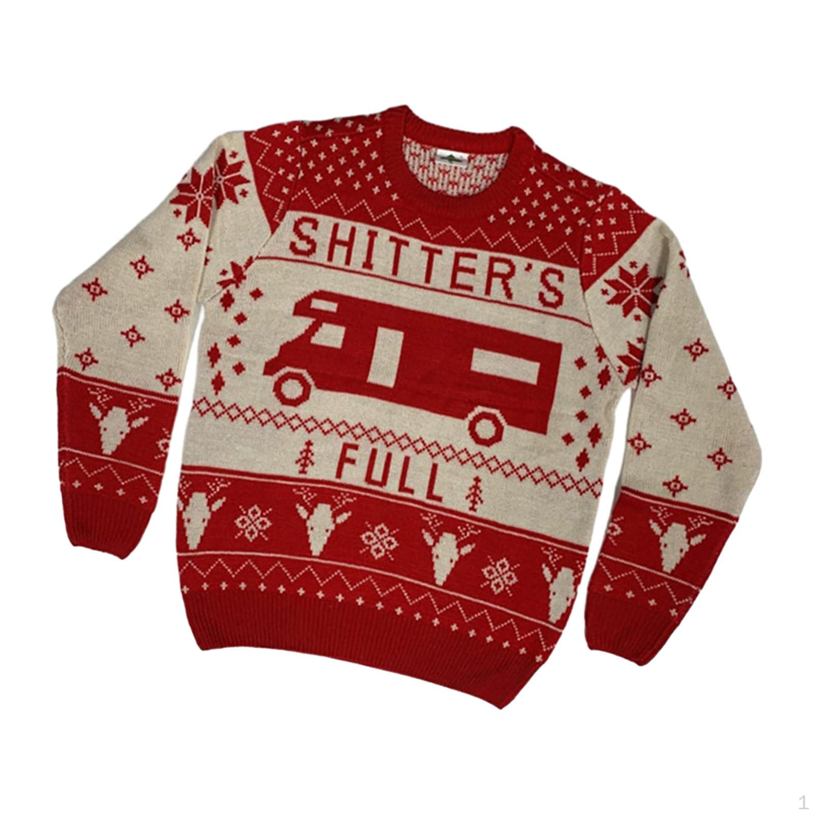 

Christmas Sweater Pattern Clothing Warm Casual Knitted Pullover Top for XL