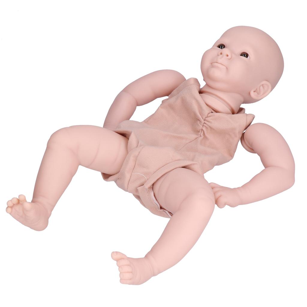 19 Inch Reborn Doll Kit Comfortable Soft DIY Handcrafted Unfinished Doll Parts for Kids