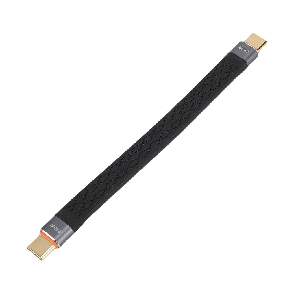 Short USB C Cable Fit for Thunderbolt 5 4 3 Cell Phone Laptop Computer 80Gbps 16K 60Hz 240W Fast Charging USB C to USB