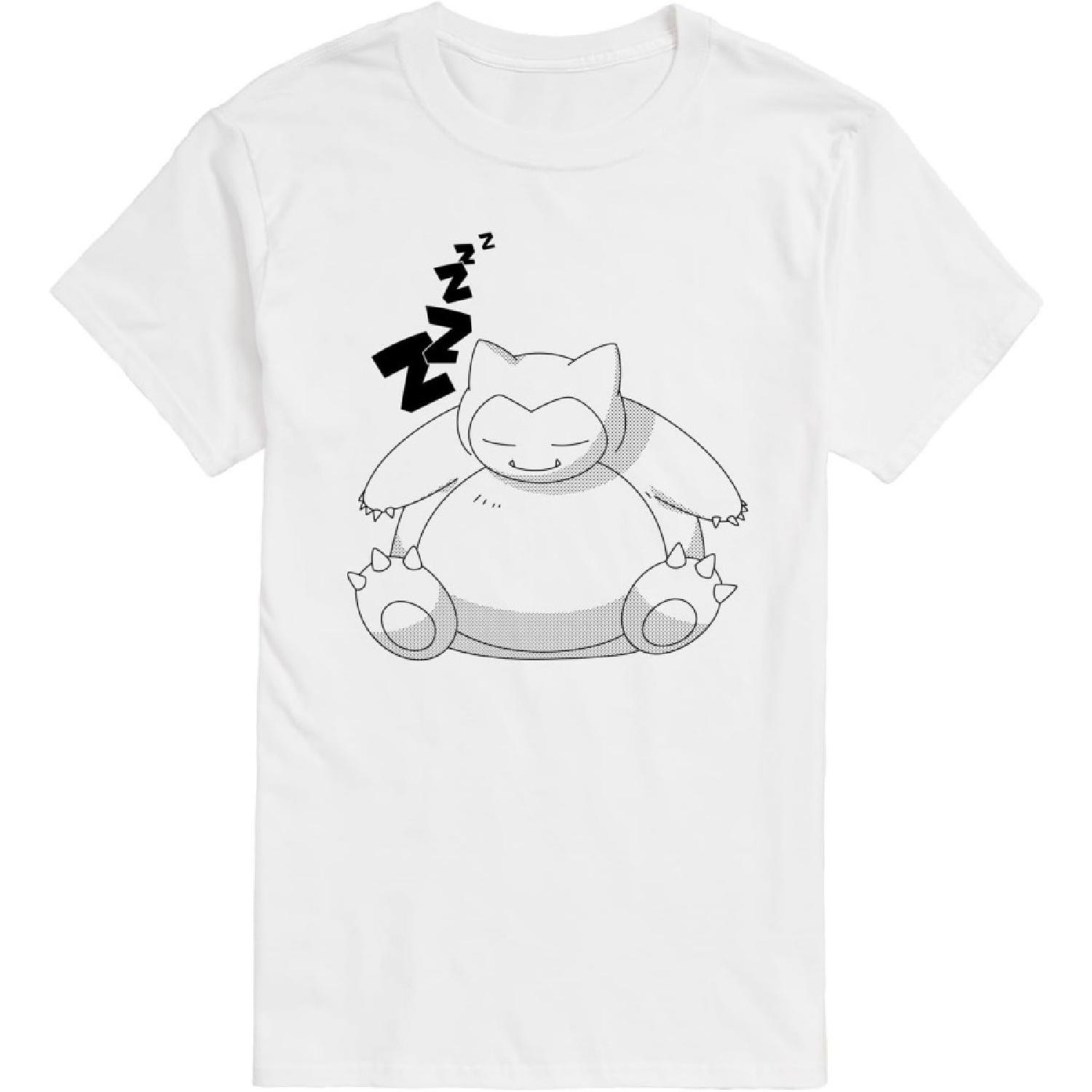 

Pokémon - Snorlax Zzz - Men s Short Sleeve Graphic T-Shirt XXXXXL білий