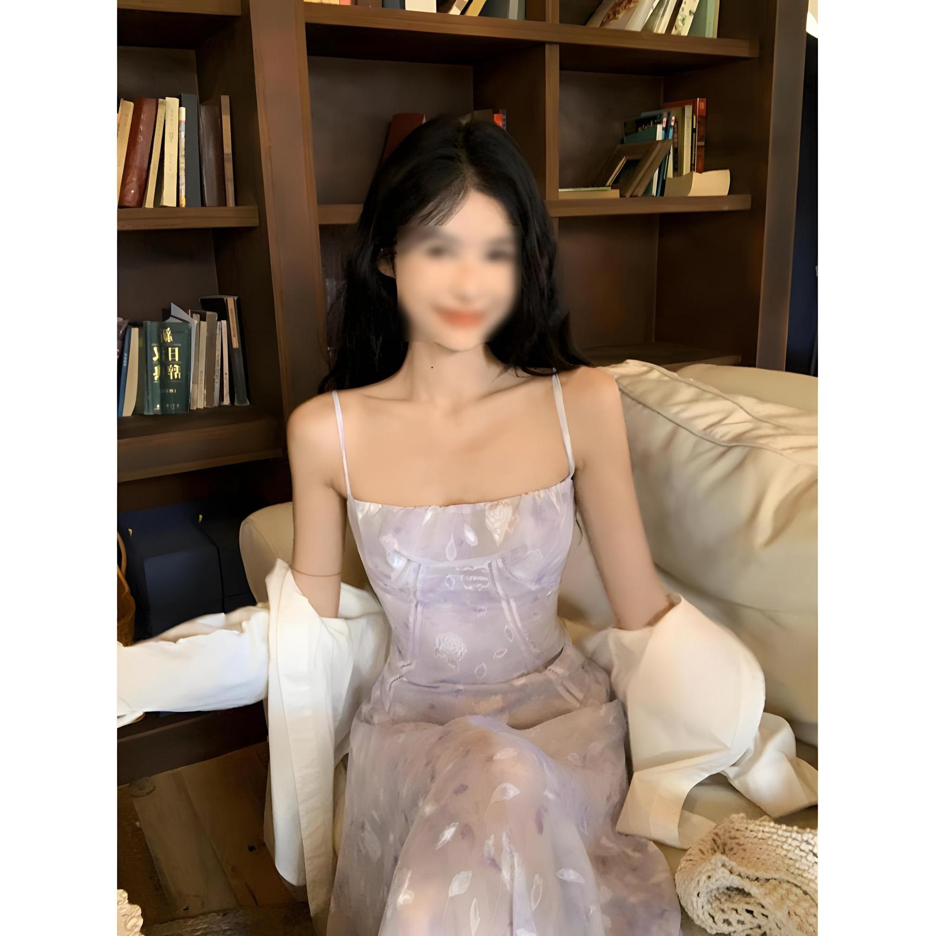 

Сладкое маленькое платье с рукавами-крылышками и цветочным принтом, женское летнее ощущение, маленький человек, кружево, принцесса, пышная юбка XL- (recommended 110-60kg) фиолетовый