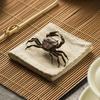Metal Crab Figurine Ornament Bronze Vintage Miniature Animal Figurine Simulation Crab Model Toy Desk Ornament Home Decor Crafts