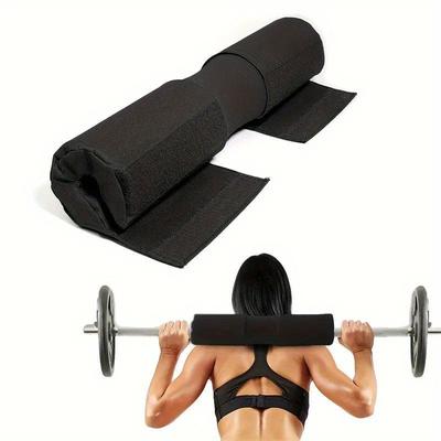 1 Stück Kniebeugenpolster für Langhanteln, mit Nylon gepolstert, rutschfest, für Dämpfung tiefer Kniebeugen, Wandern und Hip Thrusters