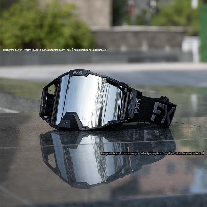 FXR Double-Layer Anti-Fog Goggles for Motorcycle, Off-Road, Mountain Biking & Skiing