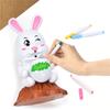 Easter Fully Automatic Bubble Machine With Music And Lighting  DIY Painted Bubble Blowing Children's Toys 90ml