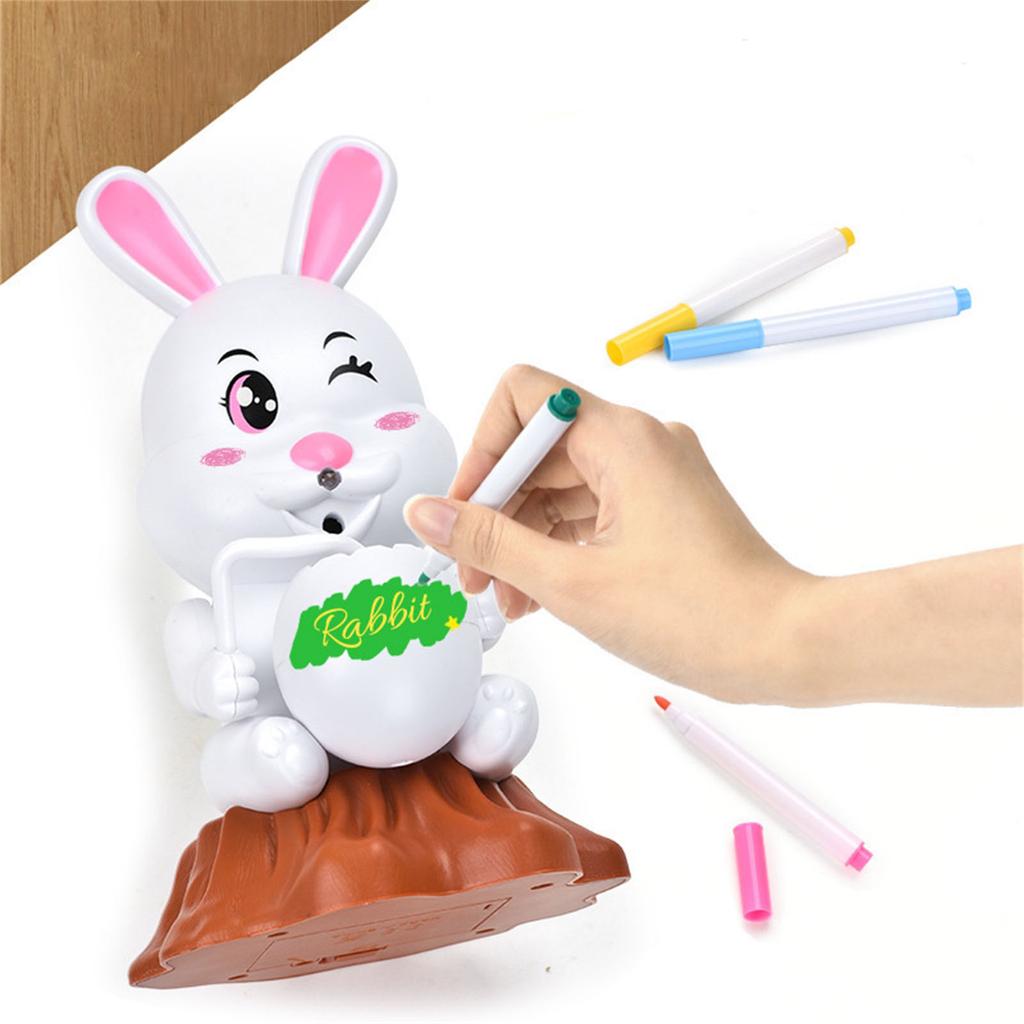 Easter Fully Automatic Bubble Machine With Music And Lighting  DIY Painted Bubble Blowing Children's Toys 90ml