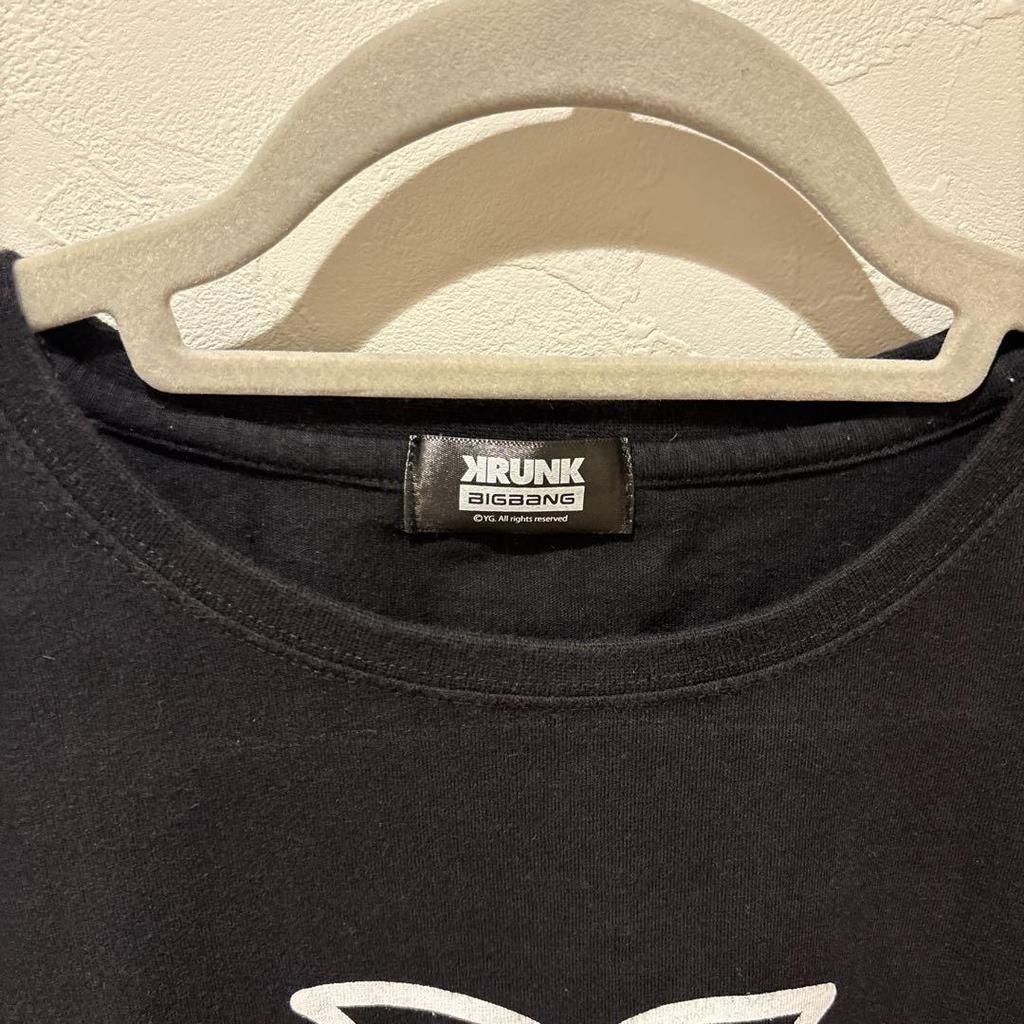 [USED] KRUNK X BIGBANG G-DRAGON Collaboration T-shirt, Black, Korean Style