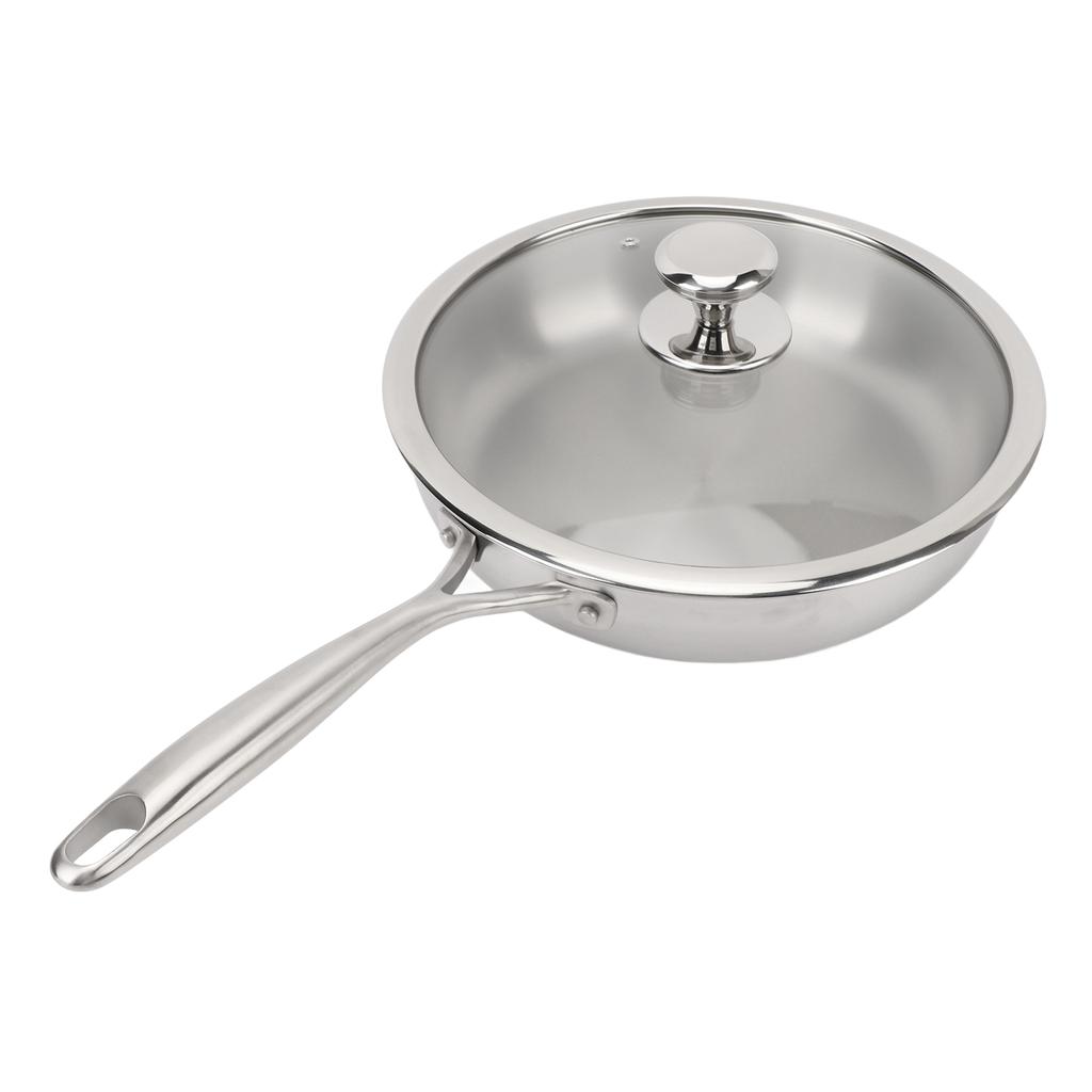 Bratpfanne Edelstahllegierung Aluminium Stick Resistant Mehrzweck Metall Pfanne Kochen