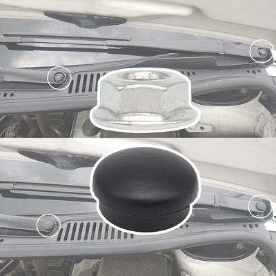 Auto Predný stierač Rameno matice Krytka skrutky pre VW New Beetle 1999 - 2011 Bora A4 Jetta A5 A6 Caddy 2K Passat CC EOS