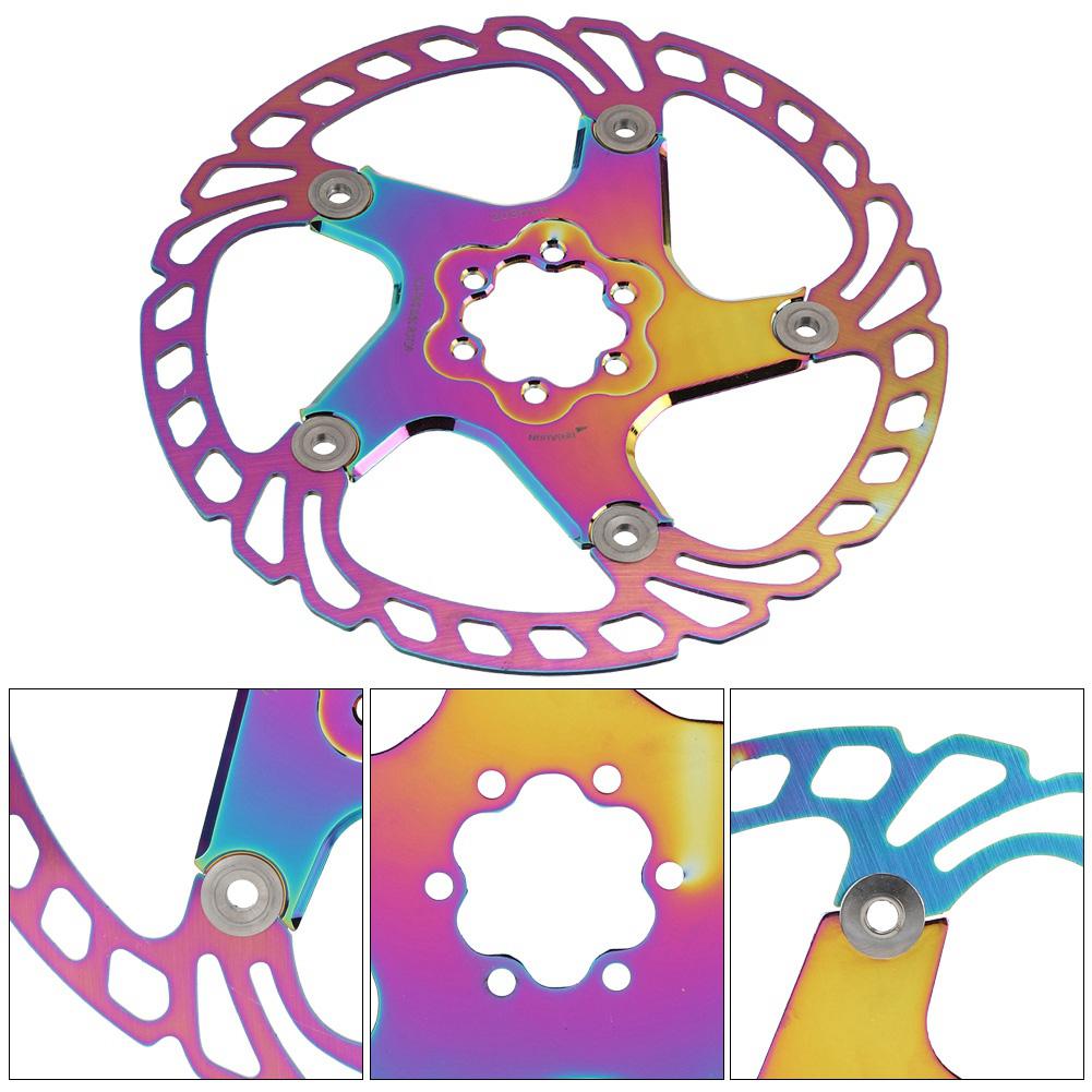 Sykkel Skivebrems Rotorer 6 Bolter Sykkeltilbehør for Terrengsykkel Plateringsfarge203MM