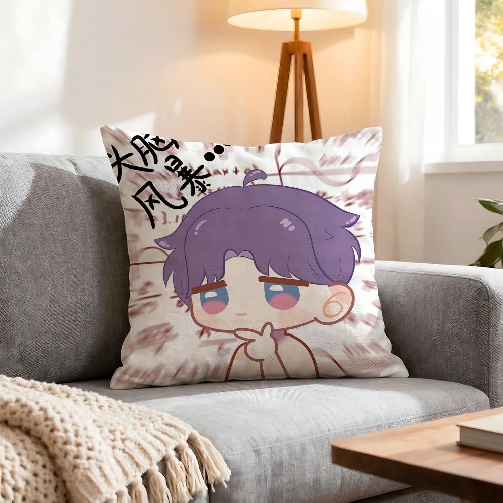 Game Love And Deepspace Cushion Cover 1Pcs Decorative Covers Soft Cushion Case For Sofa Couch Decor 40X40 45X45 Pillowcases