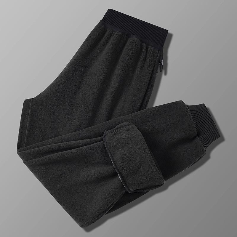 Polished Suede Leggings Casual Pants Men's Autumn Drawstring Elastic Youth Loose Sports Leggings