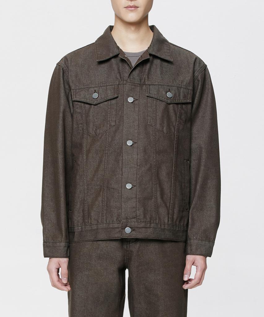 Branded 2010 Maroon Denim Jacket [Brown]