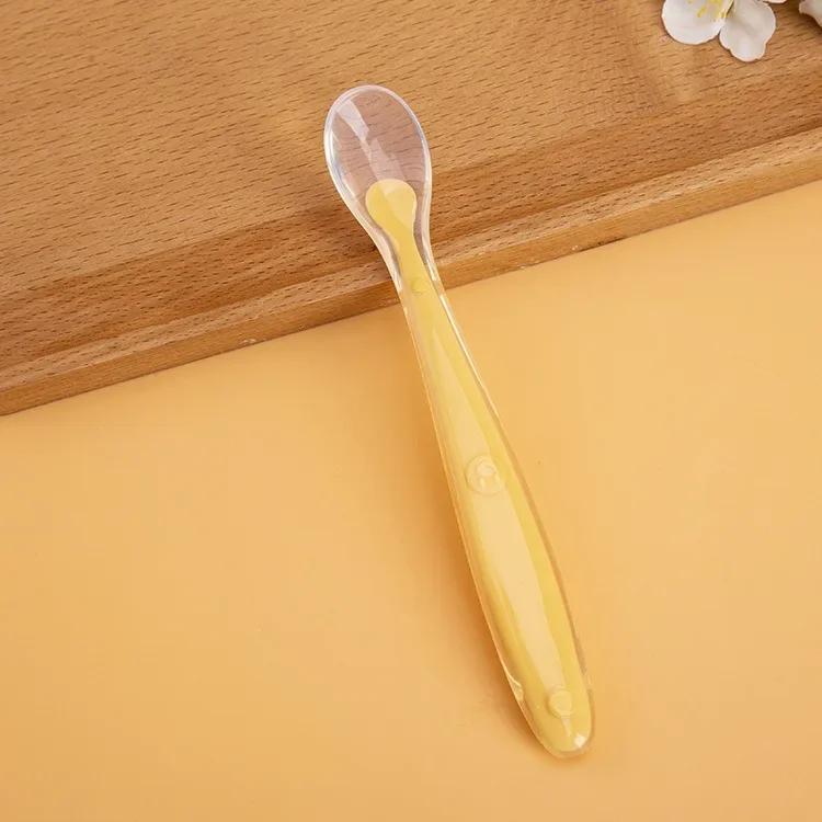 Baby Silicone Soft Spoon Gadgets Feedin Bebe Baby Items Baby Food Tiny Spoon