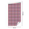 Navy blue, red, white and coral checkered wallpaper for living room and bedroom 50x1000