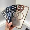 Luxury Magsafe Matte Transparent Phone Case For iPhone 11 12 13 14 15 16 Pro Max Plus Magnetic Clear Bumper Cases Cover