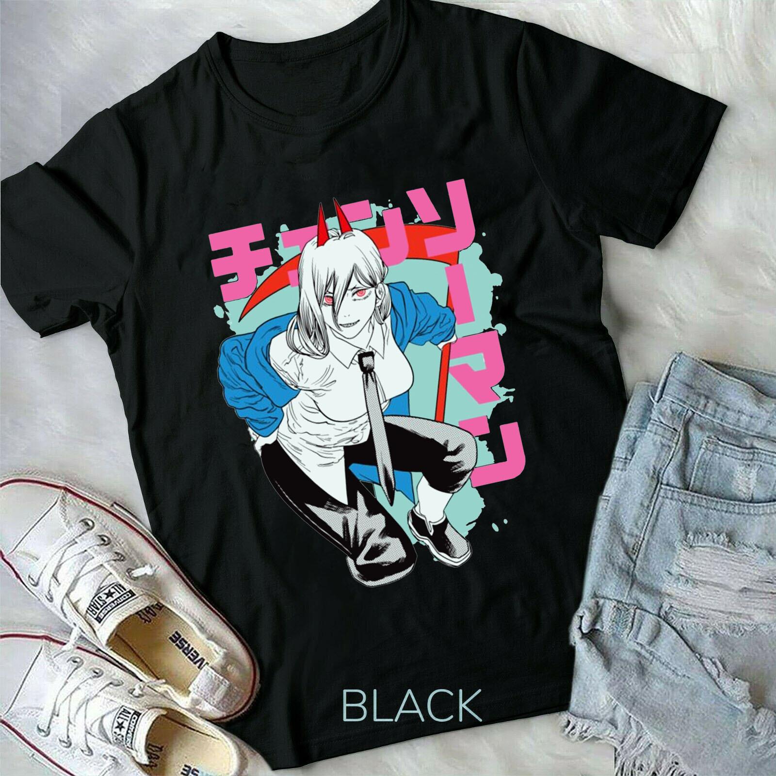 Power T-Shirt,Chainsaw Man Shirt,Blood Fiend,New Anime Devil Hunter Unisex T-Shirt M