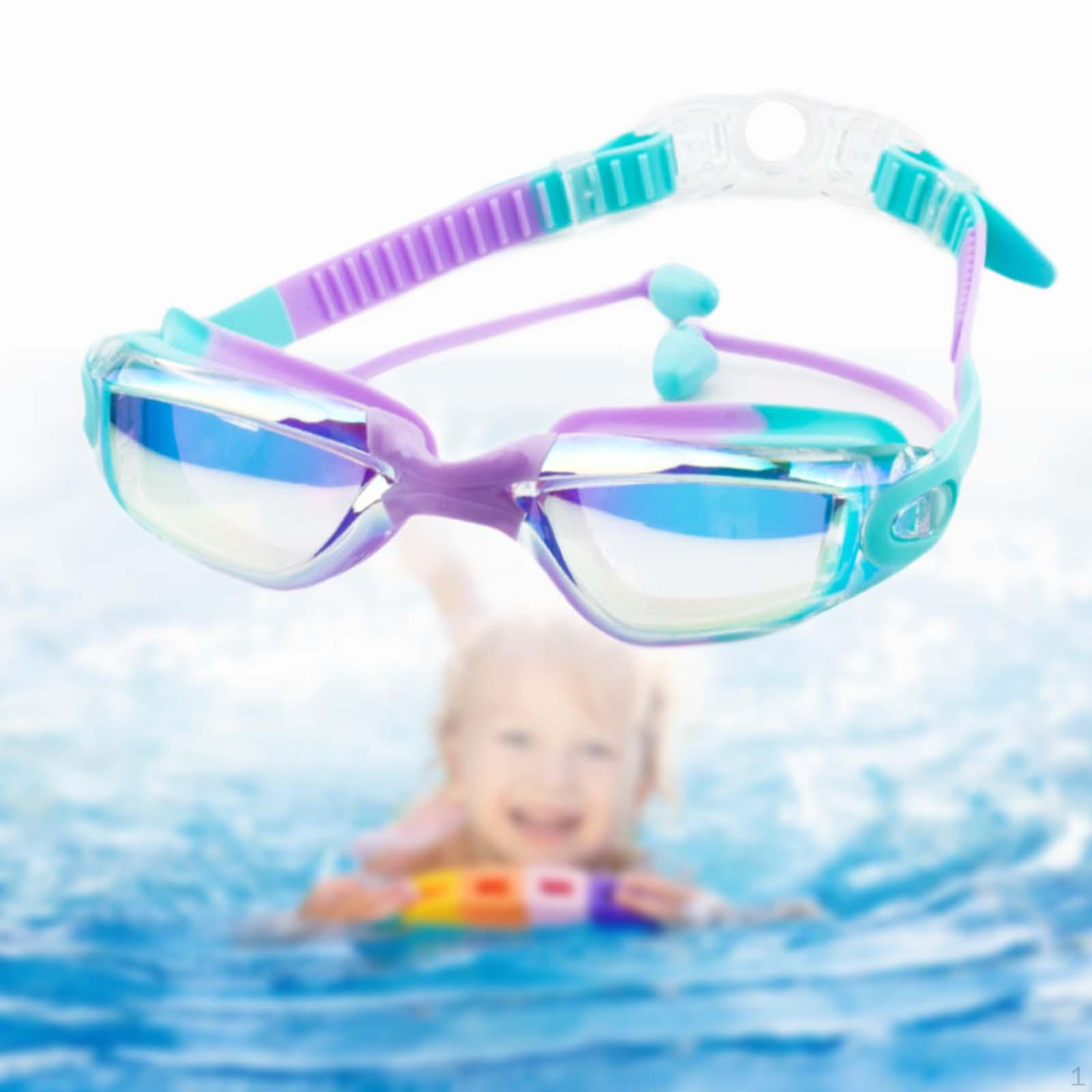 

Детские очки для плавания, Очки для плавания, Профессиональные, Для дайвинга, Полная защита, Очки для бассейна, Вода Purple Green