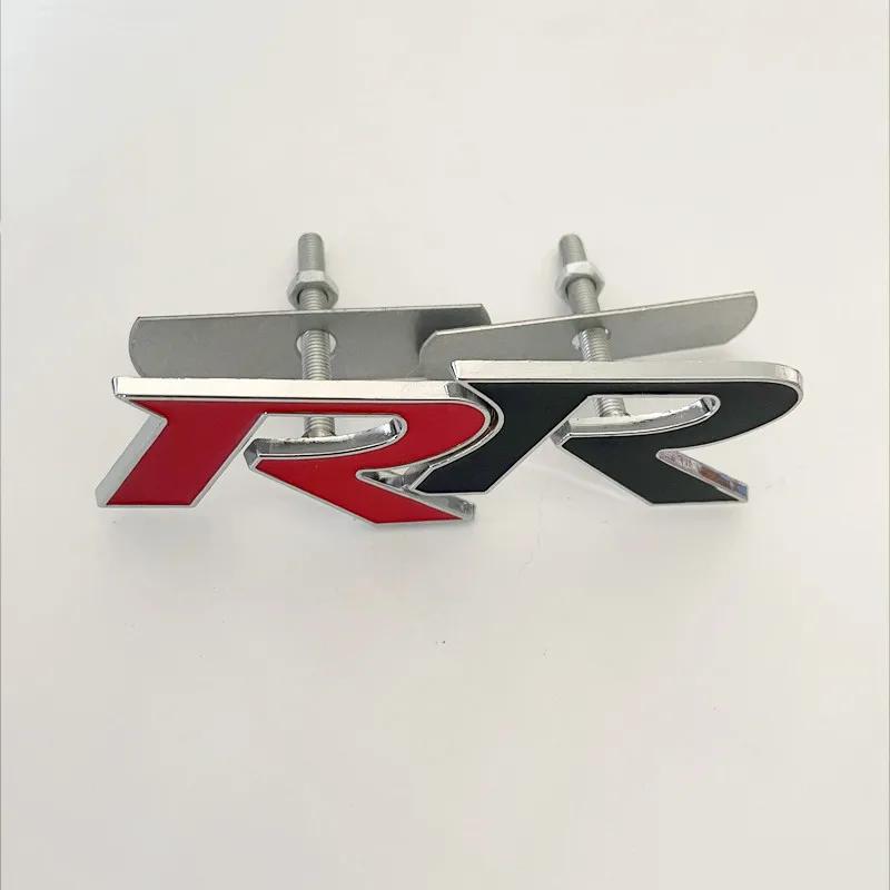 3D Metal RR Logo Car Front Grille Rear Trunk Emblem Badge Decals For Honda Civic Mugen Accord Crv City Hrv Sticker Accessories JP8