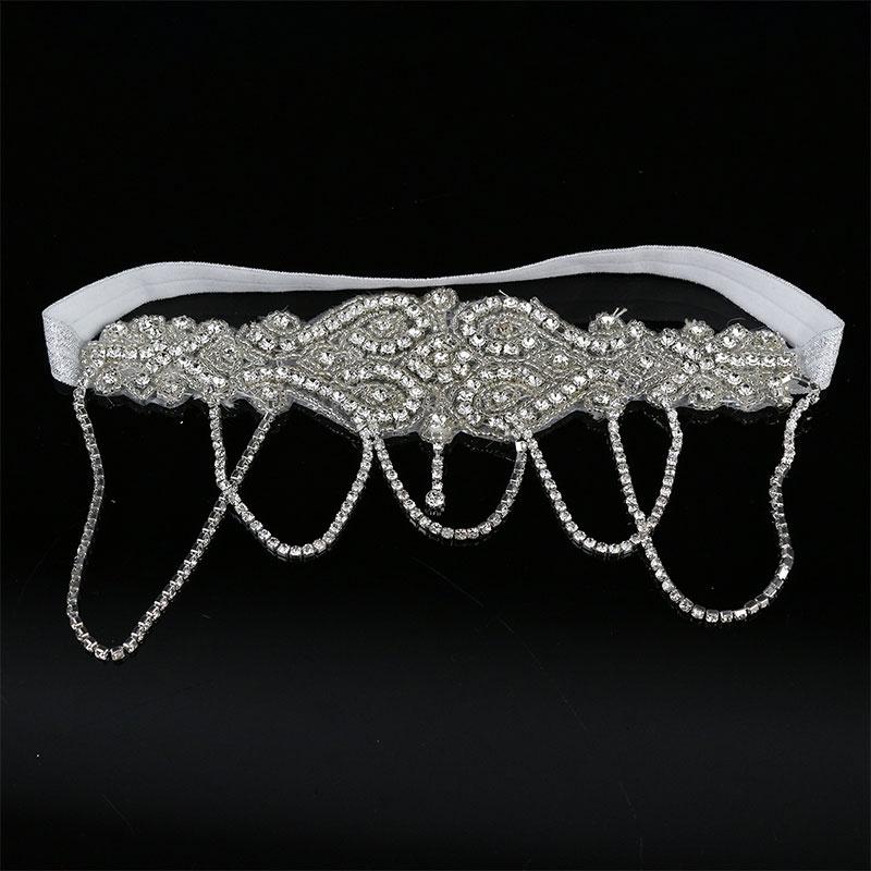 Gatsby Great The Flapper Headband Retro Rhinestone Tassel Bride Accessories Hair