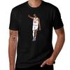 Mikal Bridges 3 Point Celebration (New York) T-Shirt Basic Plain Tee for Spring and Summer