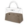DGAZ Bag-in-Bag Inner Bag, Luxury Silk and Satin for Tote Bags, Kelly 25/28/32/35 Bags (Etoupe, KL32)