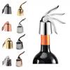 2pcs Press Handle Wine Saver Bottle Stopper Portable Wine Toppers Stopper  for Wine Lovers