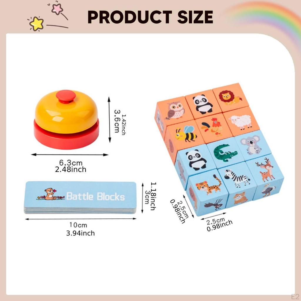 Animal Matching Game Board Sorting Battle Preschool Learning Girls Sequencing Toy Set Early