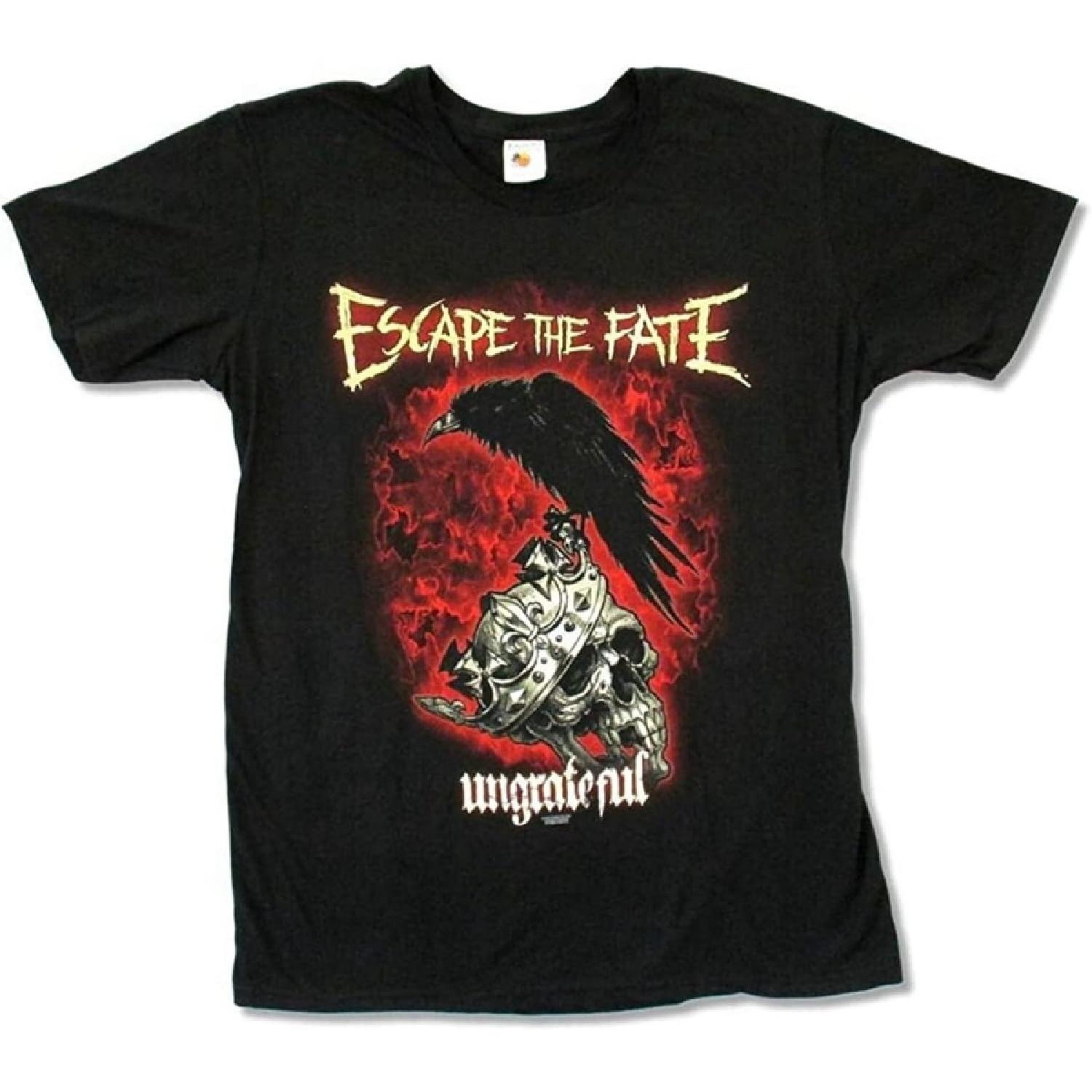 r_yes Escape The Fate Ungrateful T-Shirt Band TeeS Black S