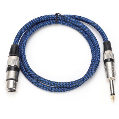 6,5 TS auf Buchse 6,35 Audio-Kabel XLR Mikrofon Gitarre Sauerstofffreies Kupfer für Mischpult(1m 3.3ft )