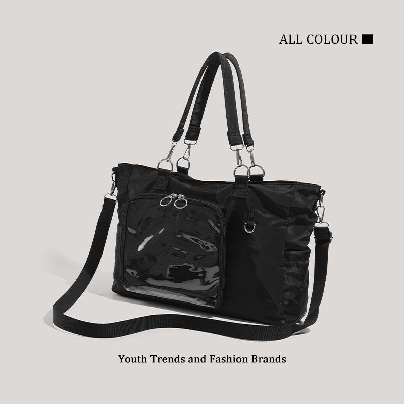 Niche nylon portable students go out to class commuter bag large capacity shoulder messenger bag