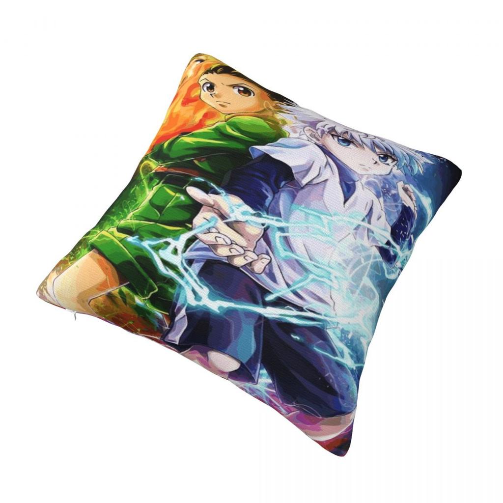 HXH Gon And Killua Hunter Pillowcases Product Soft Cushion Cover Pillow Covers Bedroom Decorations Zipper Multi Size