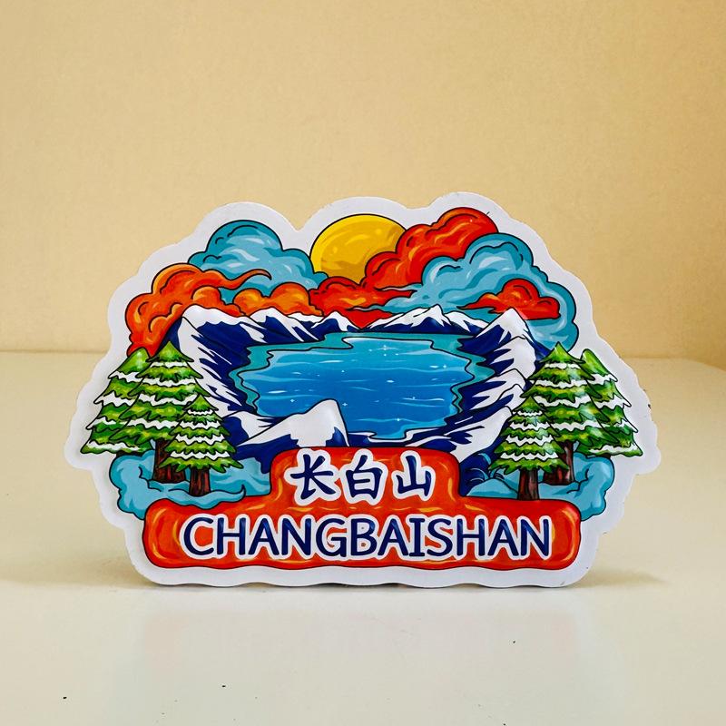 Popular Chinese city Locker Magnet 3d cartoon Refrigerator Magnet Resin Fridge Magnet for Kitchen Decoration
