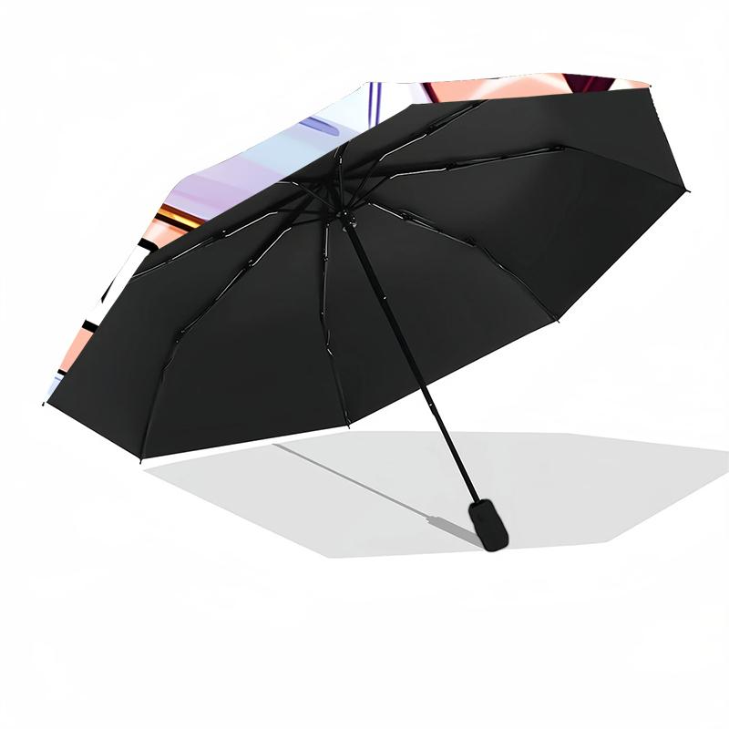 Parapluie Personnalisé Nom K-KPop Chasseurs de Démons Imprimé - Ouverture/Fermeture Automatique, Structure à Huit Côtes Durable, Parapluie Pliant Automatique