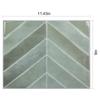 V-Shaped Waterproof Oil-Proof Self-Adhesive Decorative Wall Sticker for Home Beautification