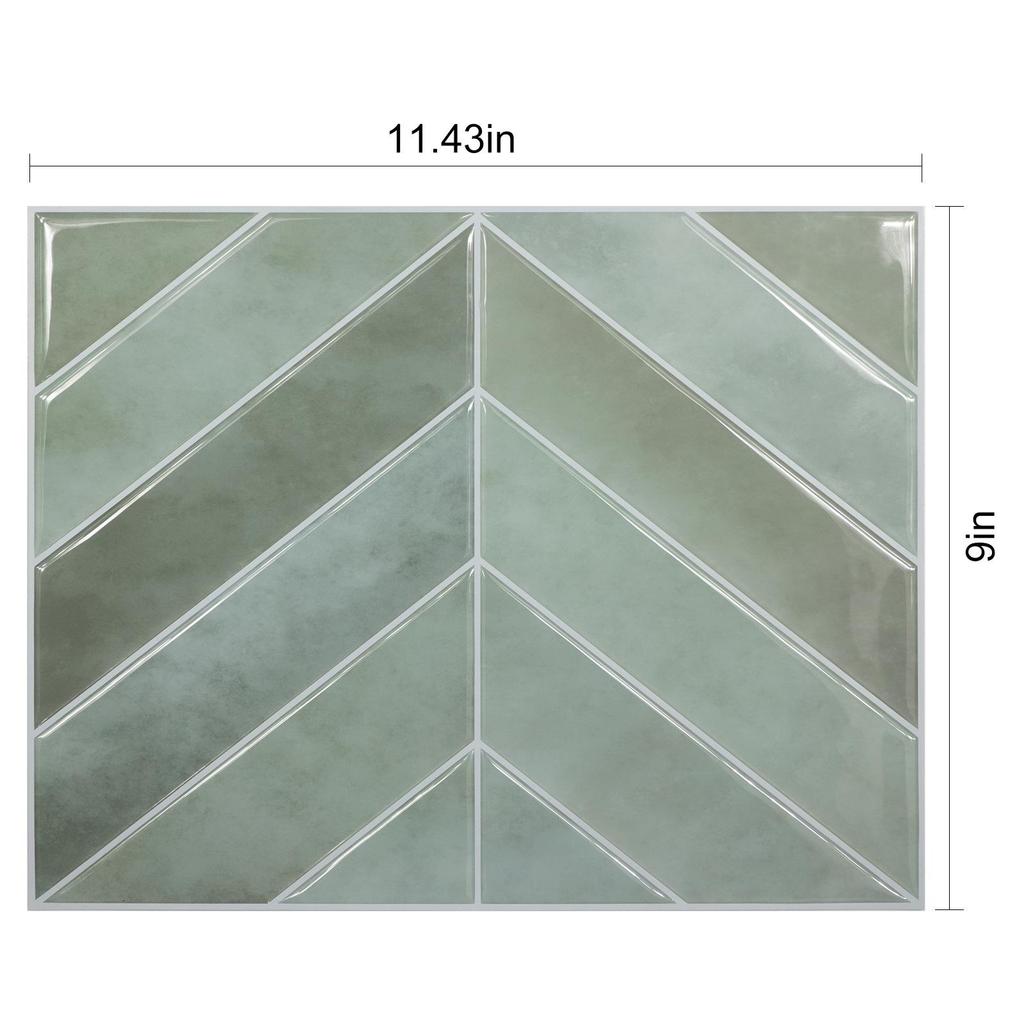 V-Shaped Waterproof Oil-Proof Self-Adhesive Decorative Wall Sticker for Home Beautification