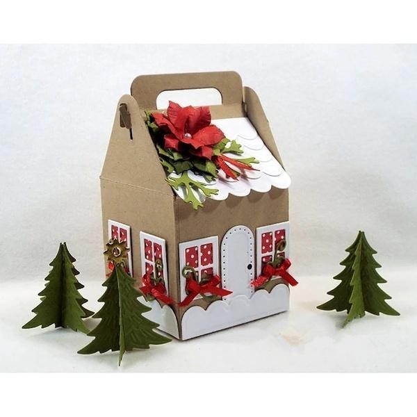 Christmas Gift Box Die Metal Cutting Dies Frame Craft Cutting Die Embossing Stencil for Handmade Paper Card Making Scrapbooking