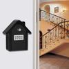 კედელზე დასაკიდი თუთიის შენადნობის ქურდობისგან დამცავი 4-ციფრიანი პაროლით გასაღების შესანახი ყუთის ნაკრები სახლისთვის, ქარხნისთვის, ოფისისთვის(შავი )