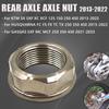 2013-2023 Motorcycle M25x1.5 Rear Axle Lock Nut Screw Wheel Hub Bolt For KTM HUSQVARNA GASGAS SX SXF XC XCF FC FX FS TC TX EXF