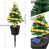 Christmas Tree Solar Decorative Light Waterproof Spiral String Holiday Decoration Lamp Light Last Up To 10H for Garden Lawn Park